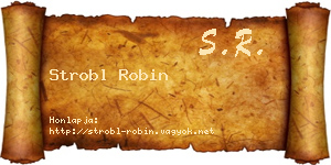 Strobl Robin névjegykártya